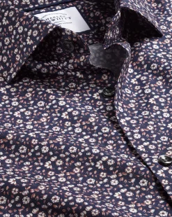 Sale Charles Tyrwhitt Made With Liberty Fabric Floral Print Semi-Spread Collar Shirt - Pink