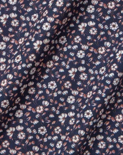 Sale Charles Tyrwhitt Made With Liberty Fabric Floral Print Semi-Spread Collar Shirt - Pink