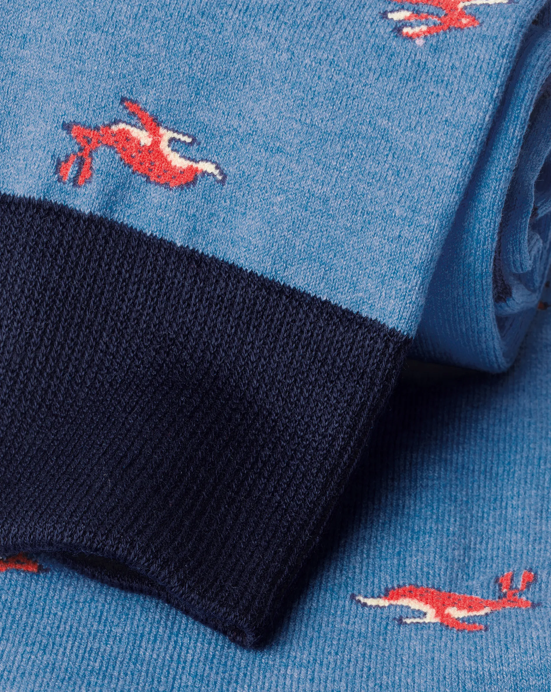 Cheap Charles Tyrwhitt Melange Hare Socks - Cornflower Blue