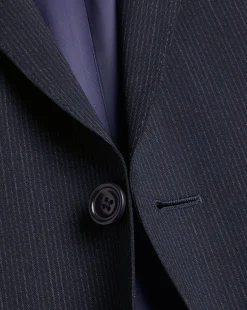 Flash Sale Charles Tyrwhitt Melange Pinstripe Suit Jacket - Dark Navy