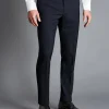 Discount Charles Tyrwhitt Melange Pinstripe Suit Pants - Dark Navy