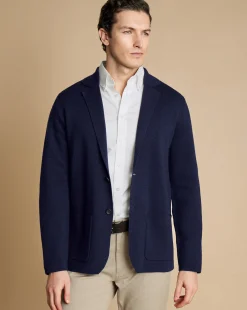 Online Charles Tyrwhitt Merino Blazer - Navy