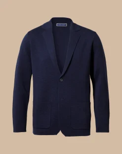 Online Charles Tyrwhitt Merino Blazer - Navy