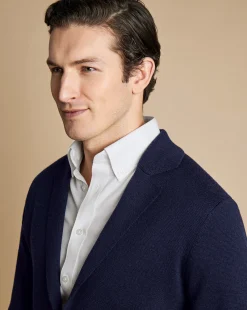 Online Charles Tyrwhitt Merino Blazer - Navy