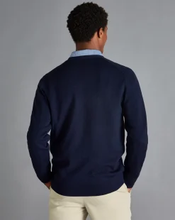 Fashion Charles Tyrwhitt Merino Cardigan - Navy