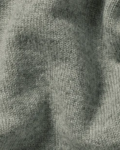 Best Charles Tyrwhitt Merino Cashmere Button Neck Sweater - Sage Green
