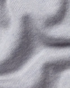 Best Sale Charles Tyrwhitt Merino Cashmere Hooded Zip Through Sweater - Silver