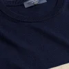 Clearance Charles Tyrwhitt Merino Crew Neck Striped Sweater - Navy & Stone