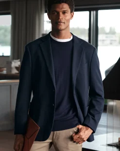 Clearance Charles Tyrwhitt Merino Crew Neck Sweater - Navy