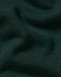 Online Charles Tyrwhitt Merino Polo Sweater - Forest Green