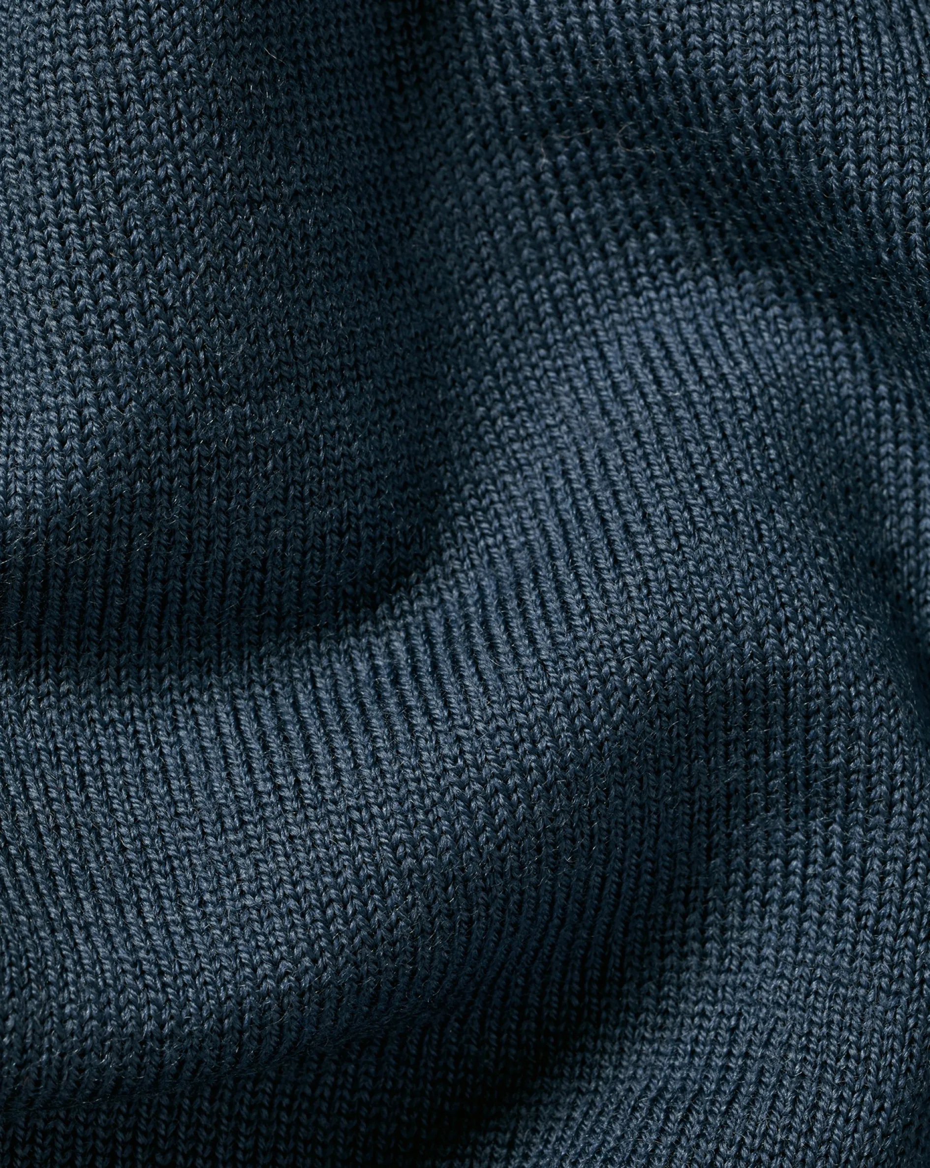 Online Charles Tyrwhitt Merino Quarter Zip Sweater - Petrol Blue