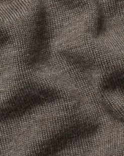 Discount Charles Tyrwhitt Merino Quarter Zip Sweater - Mocha