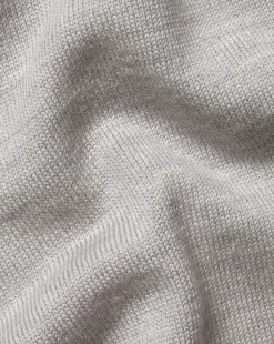 Store Charles Tyrwhitt Merino Quarter Zip Sweater - Silver