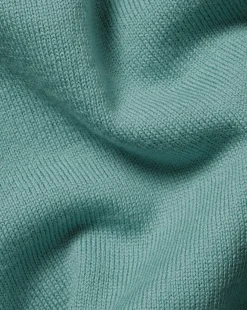 Store Charles Tyrwhitt Merino V-Neck Sweater - Green Aqua