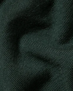 Shop Charles Tyrwhitt Merino V-Neck Sweater - Forest Green