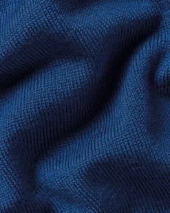 New Charles Tyrwhitt Merino V-Neck Sweater - Ocean Blue