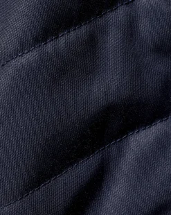 Sale Charles Tyrwhitt Merino Zip Through Hybrid Bomber Jacket - Navy
