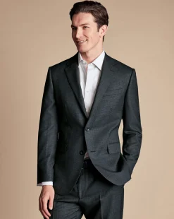 Fashion Charles Tyrwhitt Micro Check Suit Jacket - Dark Grey