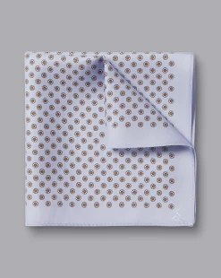 Best Sale Charles Tyrwhitt Mini Floral Print Silk Pocket Square - Light Blue