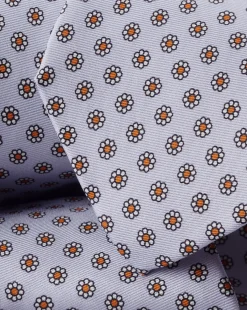 Flash Sale Charles Tyrwhitt Mini Floral Print Silk Tie - Light Blue