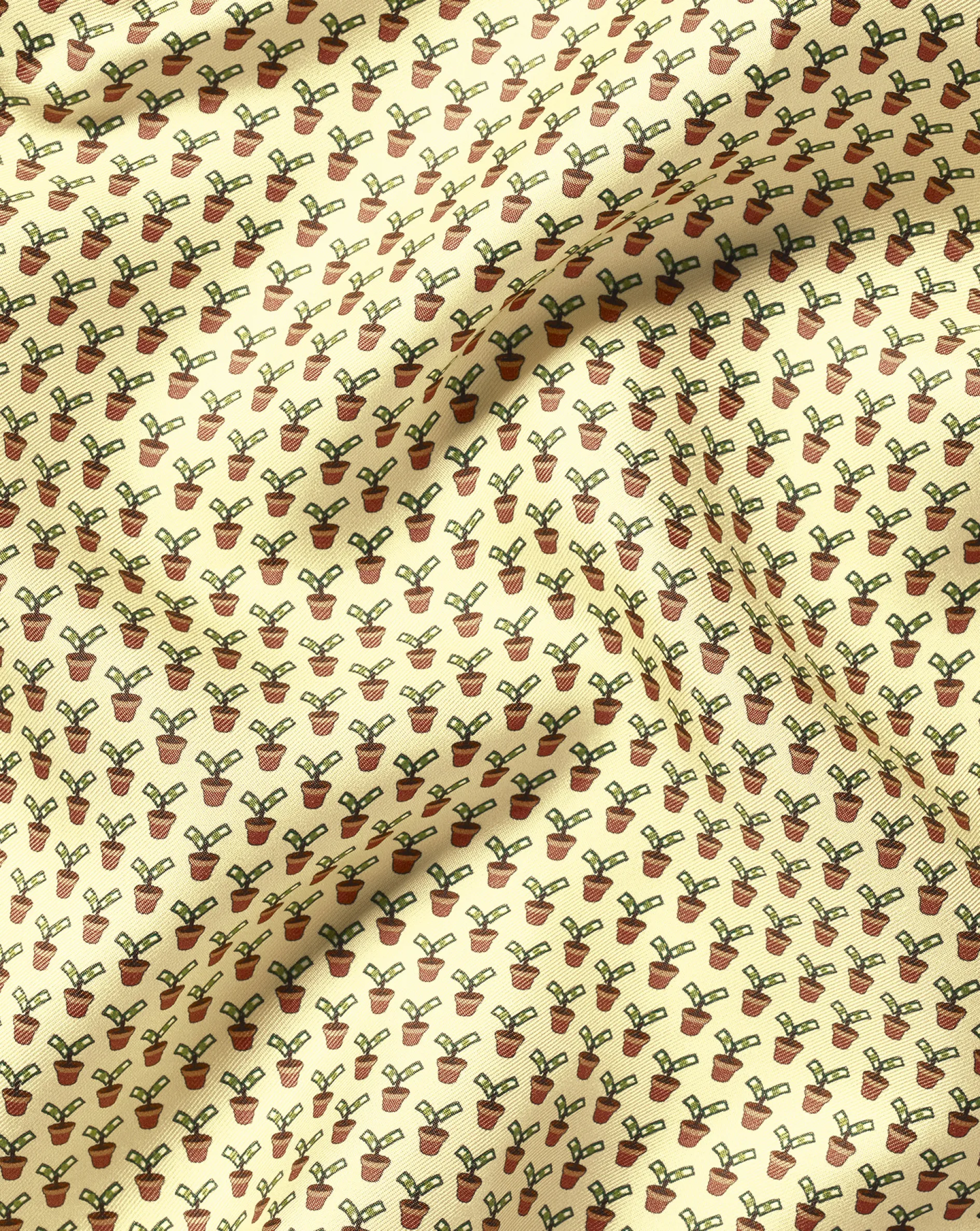 Sale Charles Tyrwhitt Money Doesn't Grow On Trees Print Silk Pocket Square - Lemon Lemon Yellow