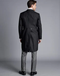 Sale Charles Tyrwhitt Morning Suit Tail Coat - Black Herringbone