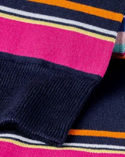 Sale Charles Tyrwhitt Multi Block Stripe Socks - Navy