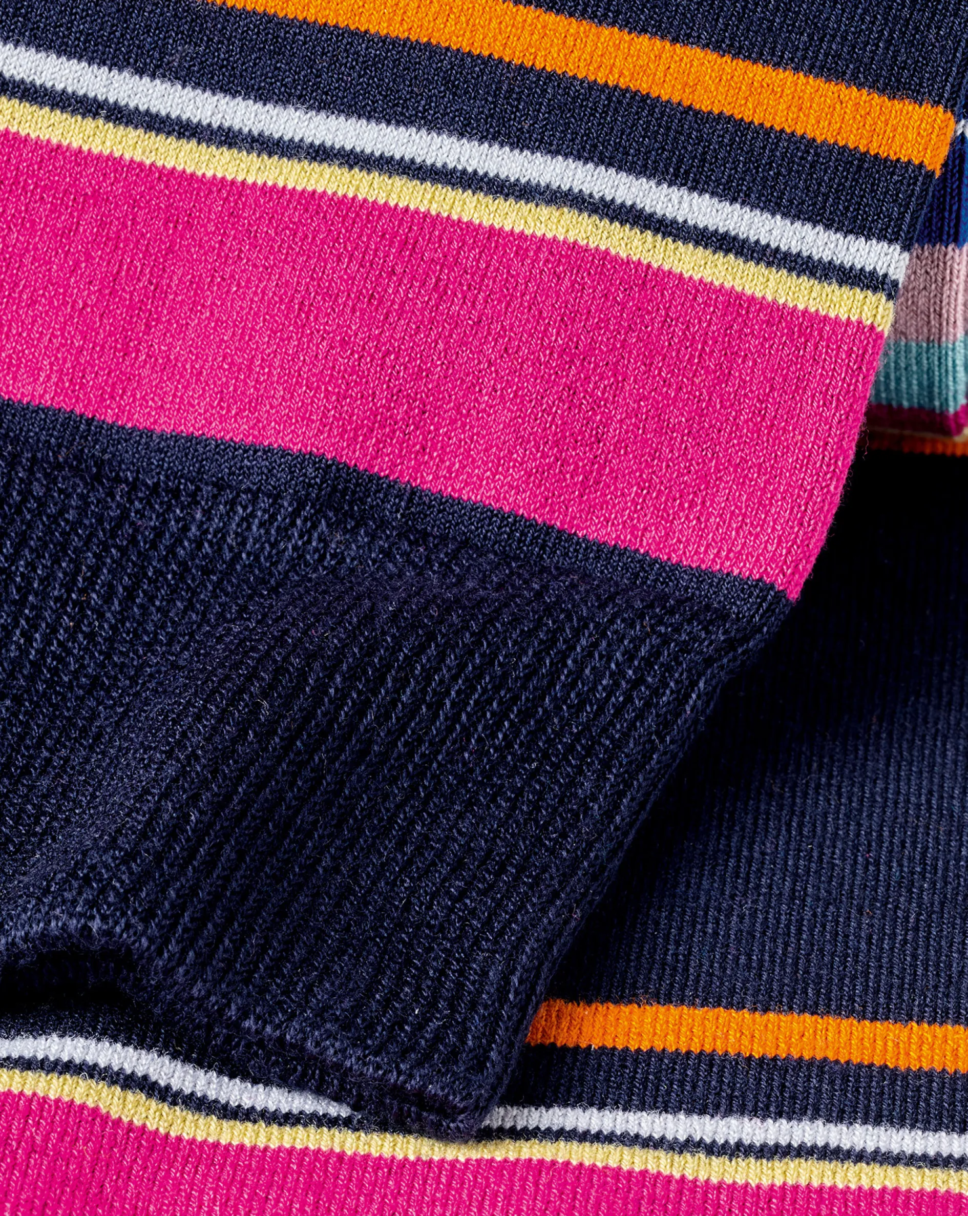 Sale Charles Tyrwhitt Multi Block Stripe Socks - Navy