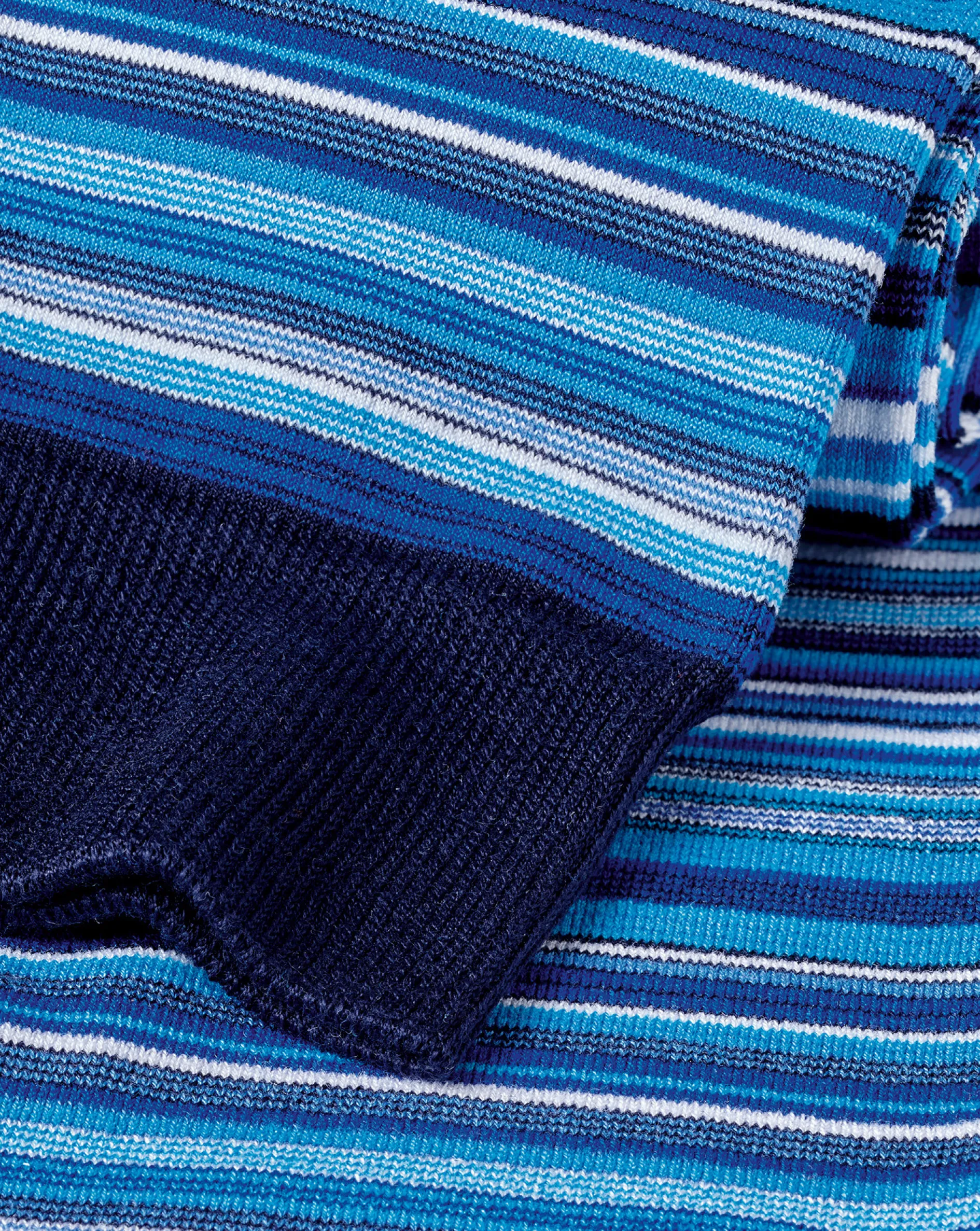 Best Charles Tyrwhitt Multi Stripe Socks - Cobalt Blue