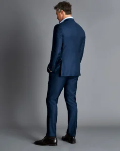Best Charles Tyrwhitt Natural Stretch Twill Suit Jacket - Royal Blue