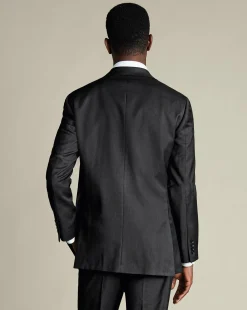 Hot Charles Tyrwhitt Natural Stretch Twill Suit Jacket - Charcoal Charcoal Grey