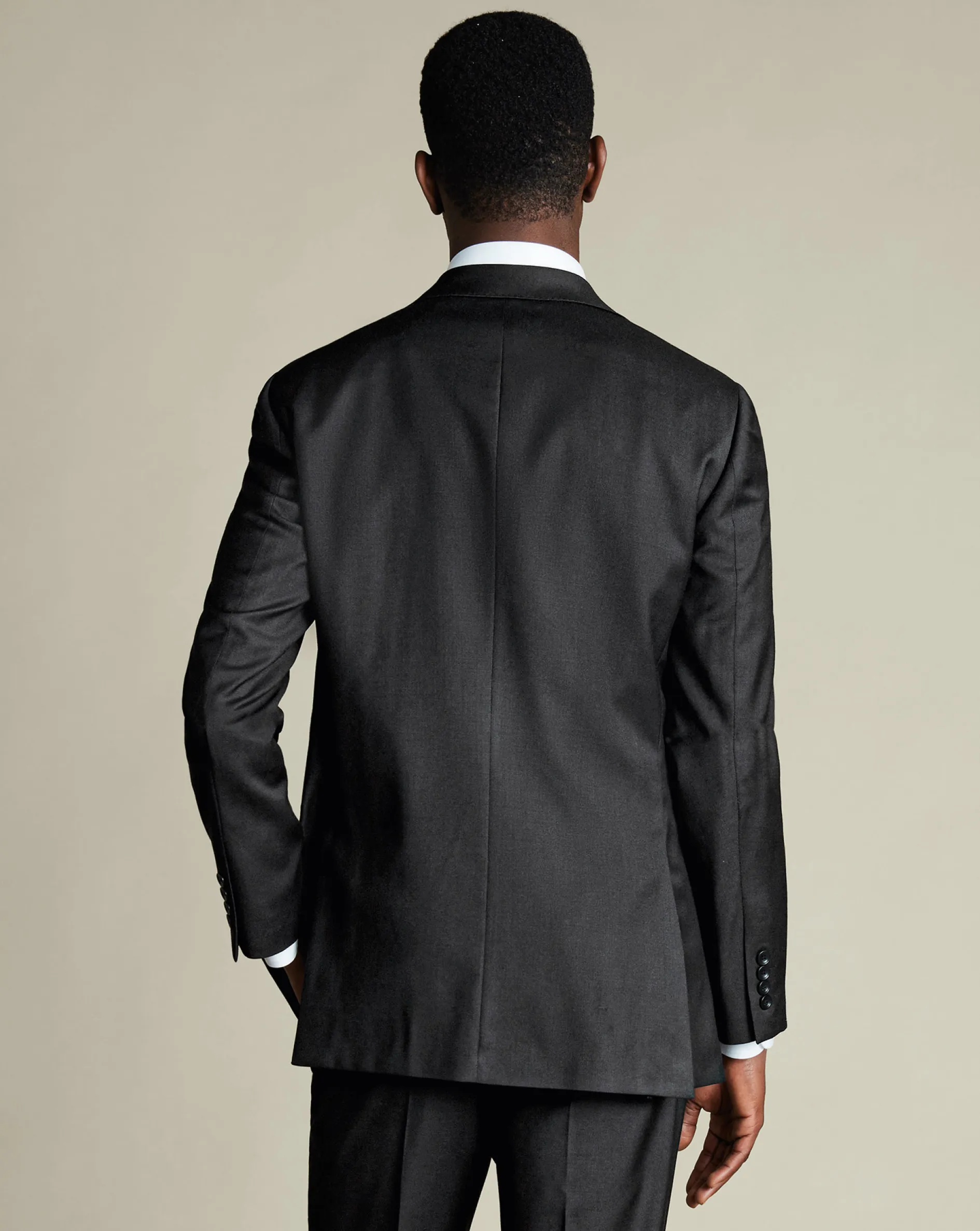 Hot Charles Tyrwhitt Natural Stretch Twill Suit Jacket - Charcoal Charcoal Grey