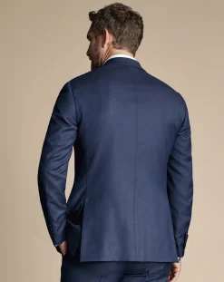 Fashion Charles Tyrwhitt Natural Stretch Twill Suit Jacket - Blue Royal