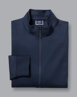 Flash Sale Charles Tyrwhitt Performance Funnel Neck Jacket Navy