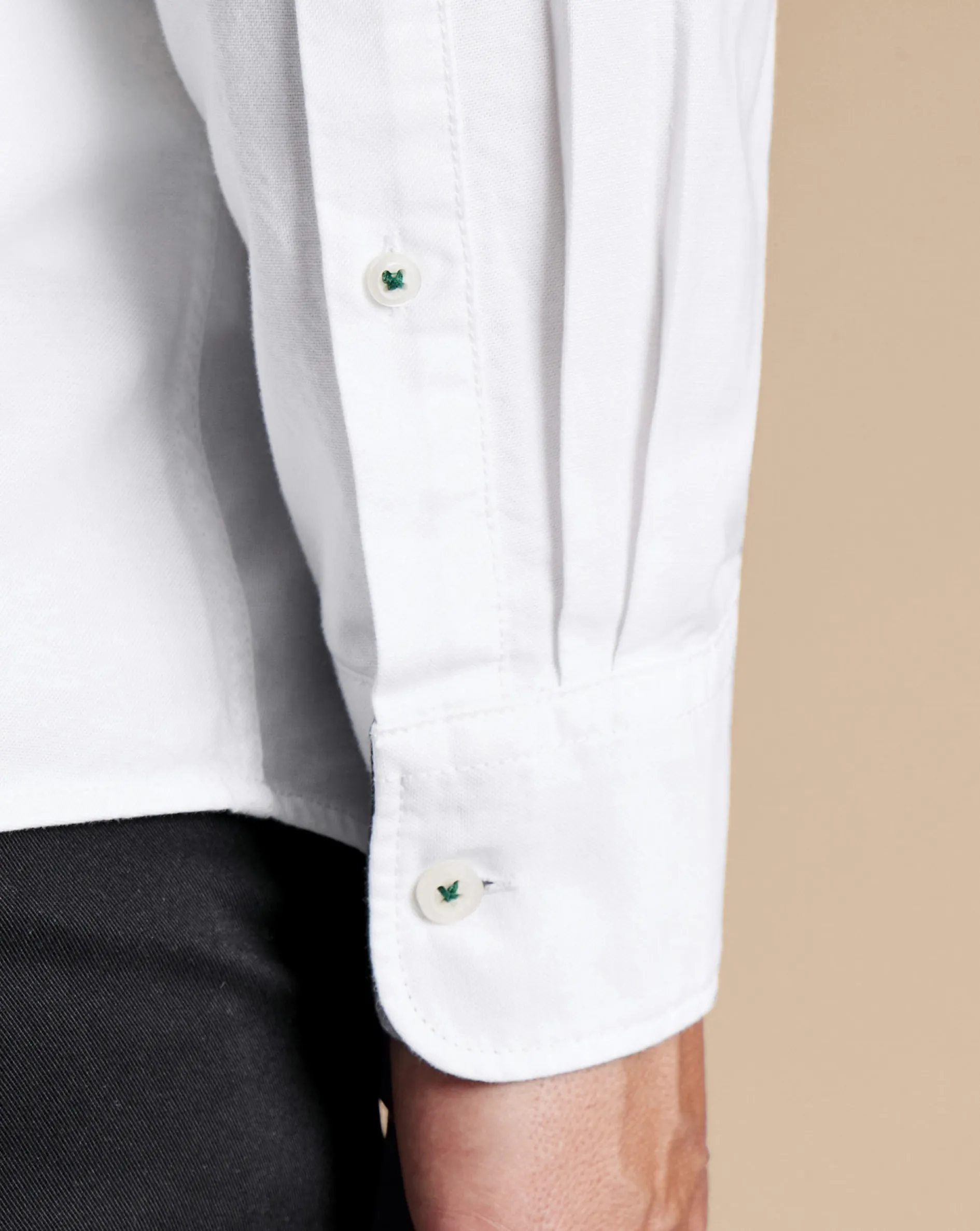 Hot Charles Tyrwhitt New York Jets Button-Down Collar Washed Oxford Shirt - White