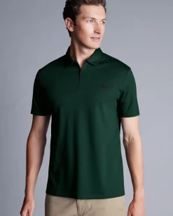 Online Charles Tyrwhitt New York Jets Cotton Jersey Polo - Dark Green