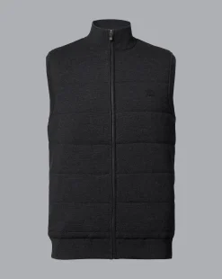 Sale Charles Tyrwhitt New York Jets Merino Padded Front Vest - Dark Charcoal