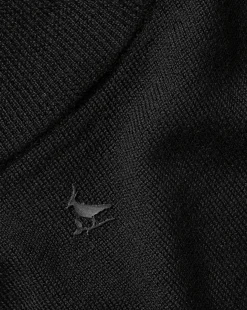 Fashion Charles Tyrwhitt New York Jets Merino Zip Through Bomber - Black