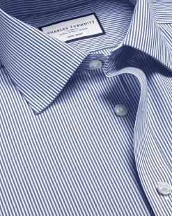 Sale Charles Tyrwhitt Non-Iron Bengal Stripe Shirt - Blue Royal