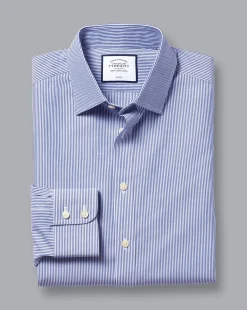 Sale Charles Tyrwhitt Non-Iron Bengal Stripe Shirt - Blue Royal