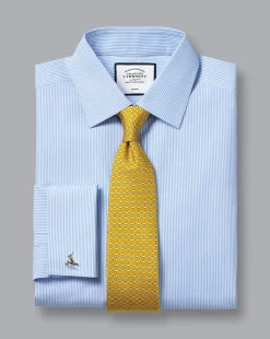 Flash Sale Charles Tyrwhitt Non-Iron Bengal Stripe Shirt - Blue Sky