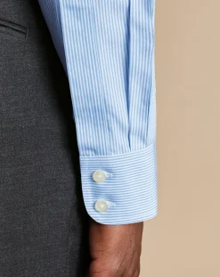 Flash Sale Charles Tyrwhitt Non-Iron Bengal Stripe Shirt - Blue Sky
