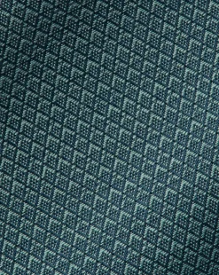 Discount Charles Tyrwhitt Non-Iron Diamond Stretch Texture Shirt - Atlantic Green