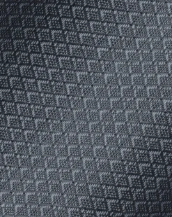 Best Charles Tyrwhitt Non-Iron Diamond Stretch Texture Shirt - Grey Charcoal