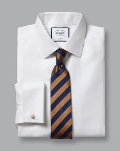 Best Sale Charles Tyrwhitt Non-Iron Herringbone Shirt - White