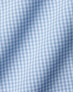 Flash Sale Charles Tyrwhitt Non-Iron Mini Gingham Check Shirt - Cornflower Blue