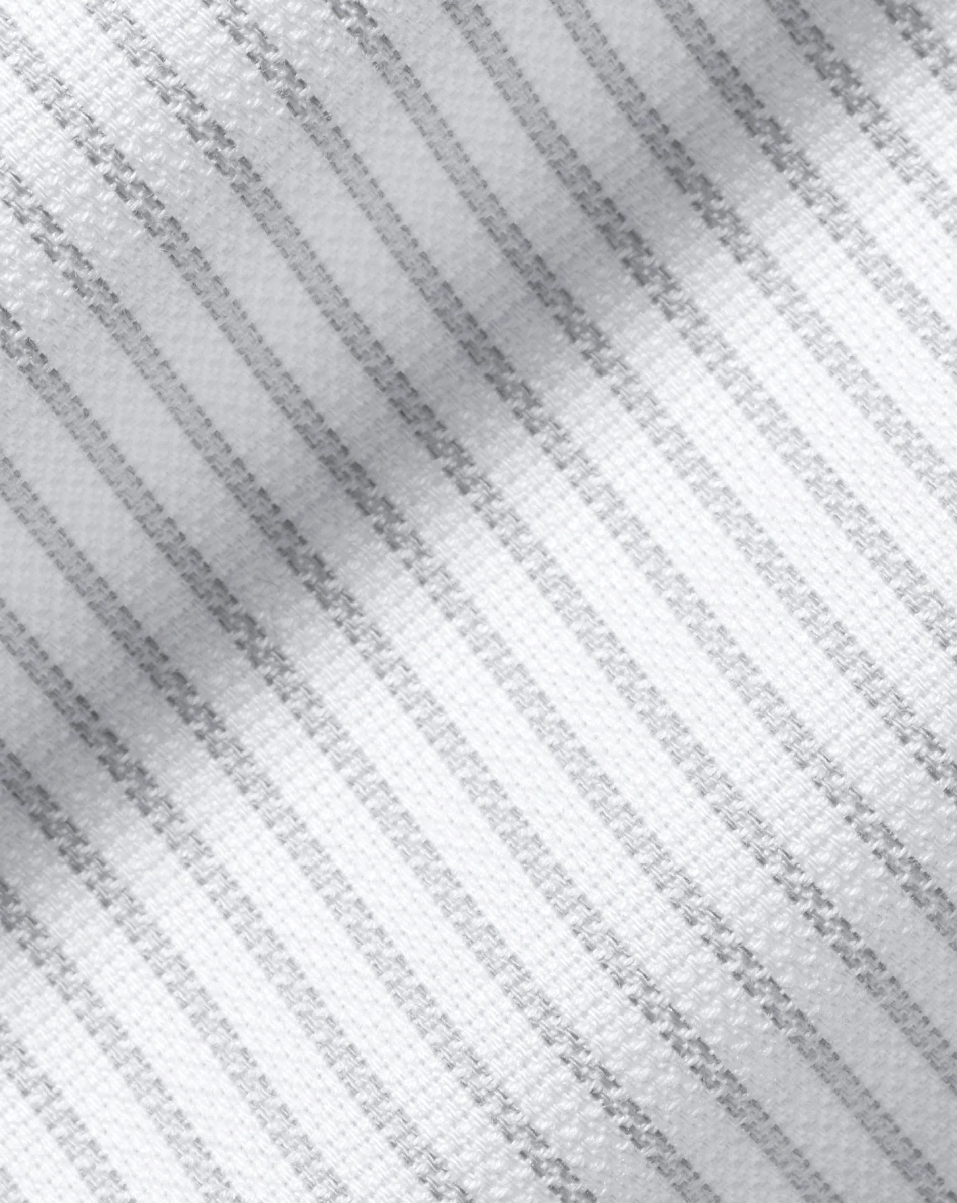 Best Charles Tyrwhitt Non-Iron Oxford Stripe Shirt - Silver Grey