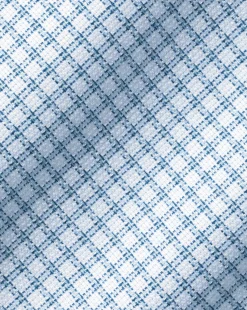 Fashion Charles Tyrwhitt Non-Iron Royal Oxford Check Shirt - Light Blue