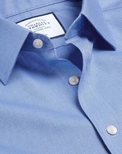 Flash Sale Charles Tyrwhitt Non-Iron Royal Oxford Shirt - Ocean Blue