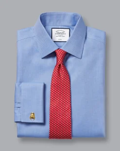 Flash Sale Charles Tyrwhitt Non-Iron Royal Oxford Shirt - Ocean Blue